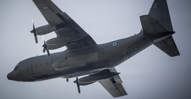 Διέλευση μεταγωγικών αεροσκαφών της US Air Force και της Πολεμικής Aεροπορίας σήμερα πάνω από την Αττική