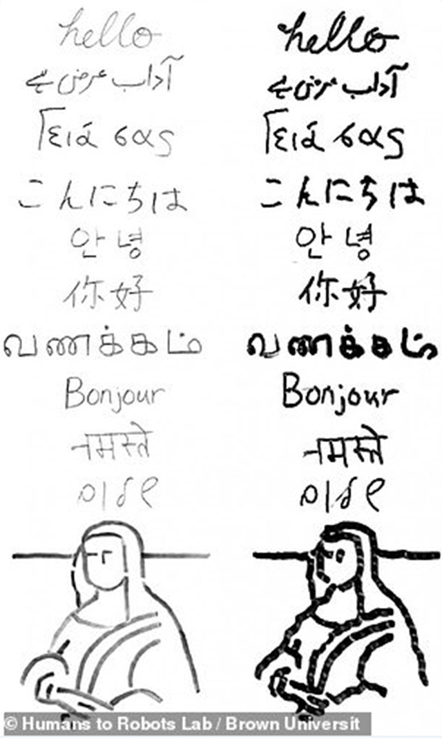 Ρομπότ μαθαίνει μόνο του να γράφει «γειά σας» στα ελληνικά και άλλες γλώσσες