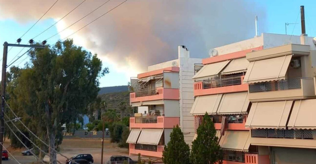 Πυρκαγιά σε δασική έκταση στα Δερβενοχώρια – Μήνυμα από το 112 – Δείτε βίντεο