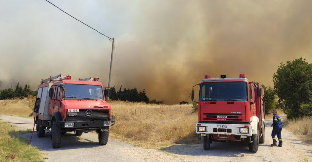 Φωτιά στην Αλεξανδρούπολη: Στα Νίψα το κύριο μέτωπο – Επιμένουν οι ισχυροί άνεμοι