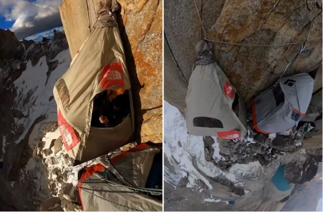 Βίντεο: Ορειβάτες κοιμούνται σε κρεμαστές σκηνές σε ύψος 2.500 μέτρα πάνω από τη θάλασσα