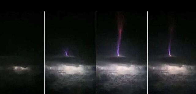 Βίντεο: Πιλότος κατέγραψε σπάνιο φαινόμενο σαν κεραυνό στον νυχτερινό ουρανό κατά τη διάρκεια πτήσης