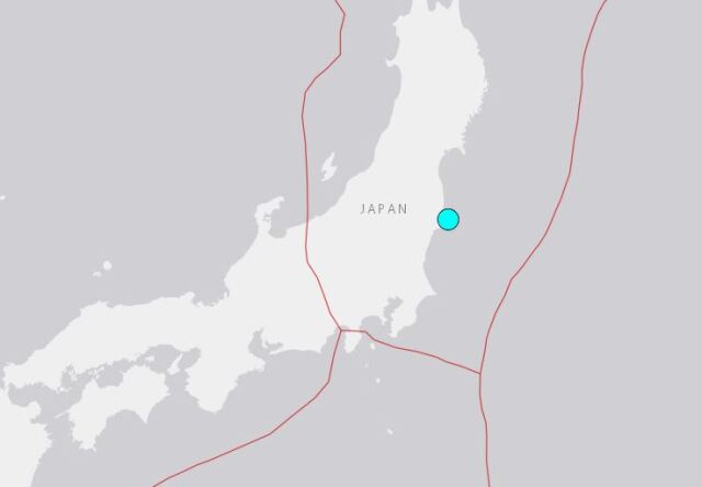 Σεισμός 5,8 Ρίχτερ στη Φουκουσίμα της Ιαπωνίας