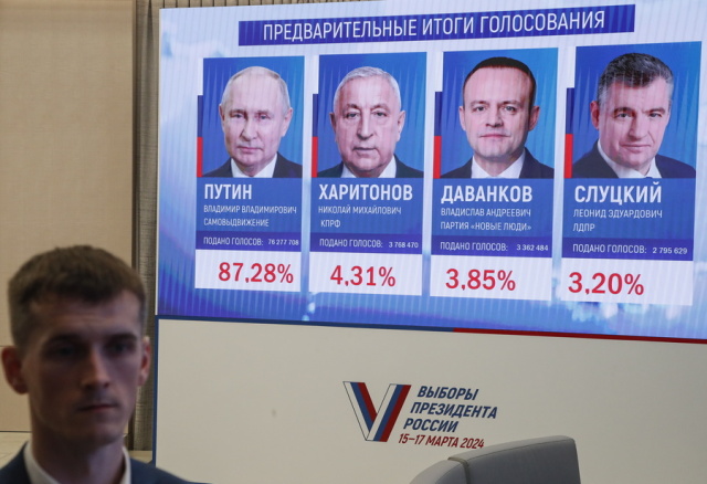 Εκλογές στη Ρωσία: Ανακοίνωσαν τα επίσημα αποτελέσματα - Νικητής ο Πούτιν με ποσοστό 87,28
