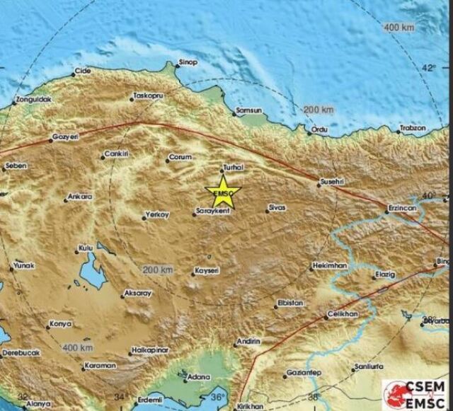 Σεισμός 5,6 Ρίχτερ στην Τουρκία - Ιδιαίτερα αισθητός κοντά στην Άγκυρα