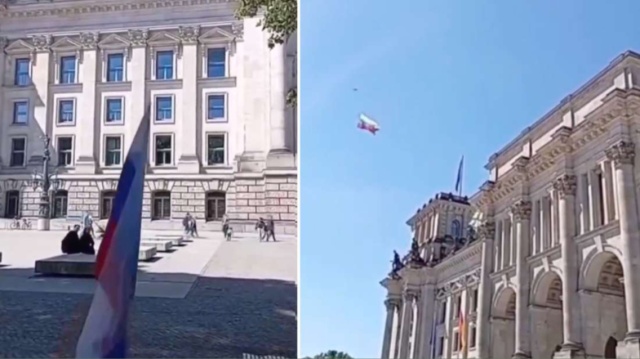 Γερμανία: Drone με τη σημαία της Ρωσίας πάνω από το γερμανικό κοινοβούλιο - Δέιτε βίντεο image