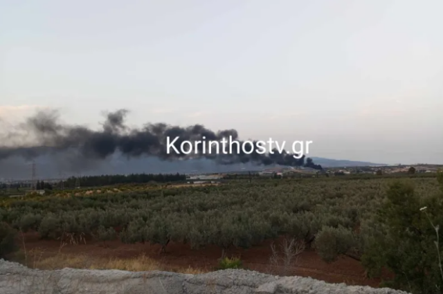 Φωτιά σε καταυλισμό Ρομά στην Κορινθία – Δείτε βίντεο και φωτογραφίες