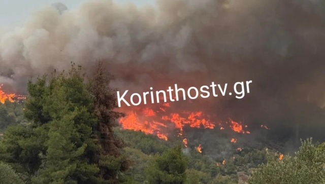 Κορινθία: Φωτιά από κεραυνό στο Σοφικό – Τραυματίστηκε ένας πυροσβέστης