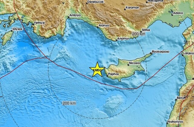 Σεισμός 4,9 Ρίχτερ ταρακούνησε την Κύπρο