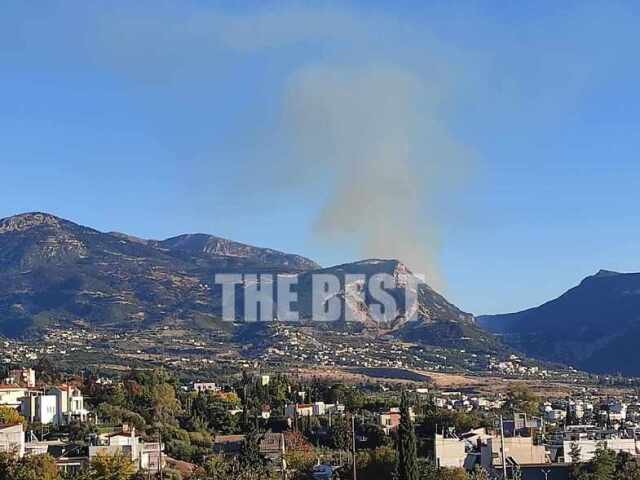 Φωτιά στο Kεφαλόβρυσο Αχαΐας – Δείτε βίντεο