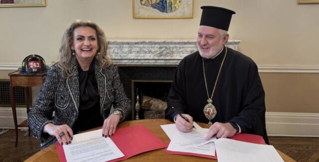 Μνημόνιο συνεργασίας της Αρχιεπισκοπής Αμερικής με το Ίδρυμα Μείζονος Ελληνισμού για ιστορική, πολιτισμική και θρησκευτική κληρονομιά