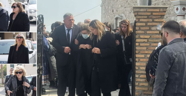 Θλίψη στο τελευταίο αντίο της Καίτης Κωνσταντίνου - Συντετριμμένοι την αποχαιρέτησαν συγγενείς και φίλοι