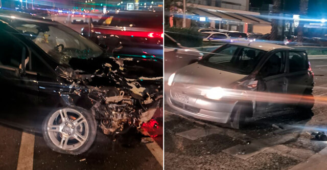 Βίντεο λίγο μετά το σοβαρό τροχαίο με τα έξι οχήματα στη λεωφόρο Ποσειδώνος - Οκτώ τραυματίες