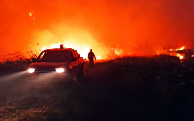 Φωτιά τώρα στην Καβάλα