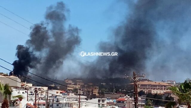 Ηράκλειο: Μεγάλη φωτιά σε ξενοδοχείο της Αγίας Πελαγίας
