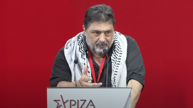 ΣΥΝΕΔΡΟΣ ΤΟΥ ΣΥΡΙΖΑ ΜΕ ΠΑΛΑΙΣΤΙΝΙΑΚΗ ΜΑΝΤΗΛΑ ΣΤΟΥΣ ΩΜΟΥΣ ΖΗΤΗΣΕ ΝΑ ΦΤΙΑΞΕΙ ΤΟ ΚΟΜΜΑ ΤΗ ΔΙΚΗ ΤΟΥ... ΟΜΑΔΑ ΑΛΗΘΕΙΑΣ - ΔΕΙΤΕ ΒΙΝΤΕΟ