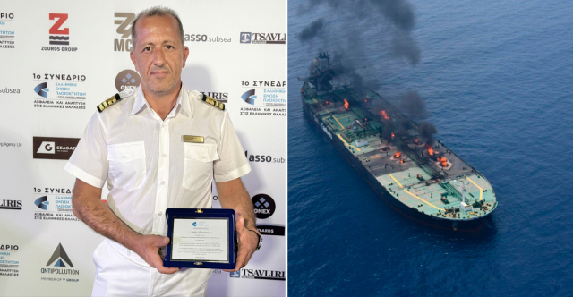 Ο καπετάνιος Φλουρής μιλάει για τη δραματική μάχη με την κόλαση φωτιάς στο δεξαμενόπλοιο «Sounio»: 16 εστίες και 1,5 μήνας αγωνίας