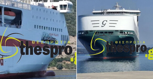 Πλοία συγκρούστηκαν στο λιμάνι της Ηγουμενίτσας - Δείτε βίντεο
