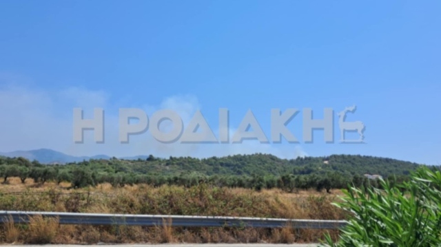 Φωτιά στη Ρόδο κοντά στο σημείο της μεγάλης πυρκαγιάς του 2021