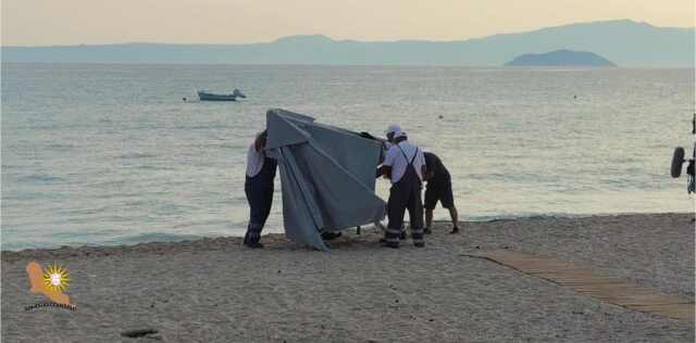 Επιχείρηση απομάκρυνσης μόνιμων κατασκευών από παραλίες του δήμου Κασσάνδρας
