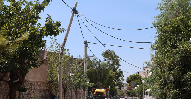 Διακοπή κυκλοφορίας λόγω κινδύνου πτώσης κολώνας ηλεκτροδότησης στον Υμηττό, κλειστή η οδός Α. Λεντάκη
