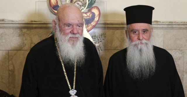 Στον Αρχιεπίσκοπο Ιερώνυμο ο νέος ηγούμενος της Μονής του Σινά Συμεών