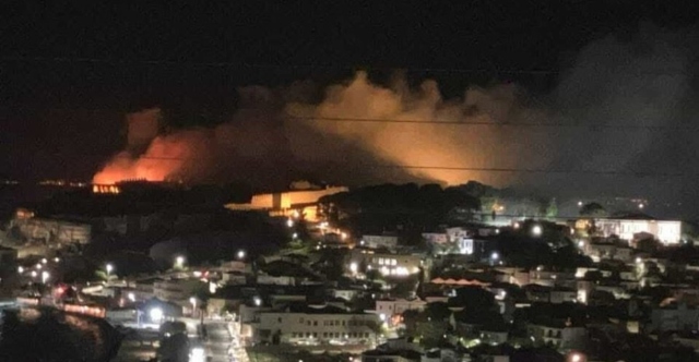 Φωτιά τώρα στην περιοχή Τσαμάκια της Μυτιλήνης