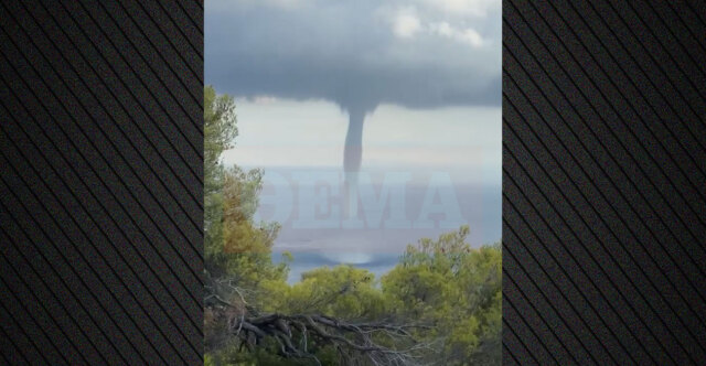 Υδροστρόβιλος στον Αργοσαρωνικό το πρωί της Τετάρτης