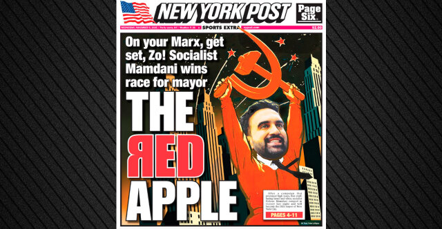 Ο Μαμντάνι νέος δήμαρχος της Νέας Υόρκης: «Η ελπίδα νίκησε την τυραννία» είπε μετά τη νίκη του - Με... σφυροδρέπανο στο εξώφυλλο της New York Post