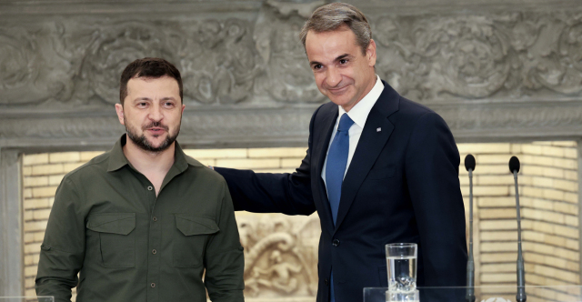 «Αστακός» η Αθήνα για την επίσκεψη Ζελένσκι με απαγόρευση συγκεντρώσεων σε Αθήνα, Φιλοθέη και Χαλάνδρι - Στις 13:45 η συνάντηση με Μητσοτάκη