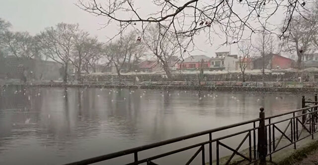 &Iota;&omega;ά&nu;&nu;&iota;&nu;&alpha; &sigma;&tau;&alpha; &lambda;&epsilon;&upsilon;&kappa;ά: &Chi;&iota;&omicron;&nu;ί&zeta;&epsilon;&iota; &sigma;&tau;&omicron; &kappa;έ&nu;&tau;&rho;&omicron; &tau;&eta;&sigmaf; &pi;ό&lambda;&eta;&sigmaf;, &mu;&alpha;&gamma;&epsilon;&upsilon;&tau;&iota;&kappa;έ&sigmaf; &epsilon;&iota;&kappa;ό&nu;&epsilon;&sigmaf; &alpha;&pi;ό &tau;&alpha; &omicron;&rho;&epsilon;&iota;&nu;ά &tau;&eta;&sigmaf; &Kappa;ό&nu;&iota;&tau;&sigma;&alpha;&sigmaf;