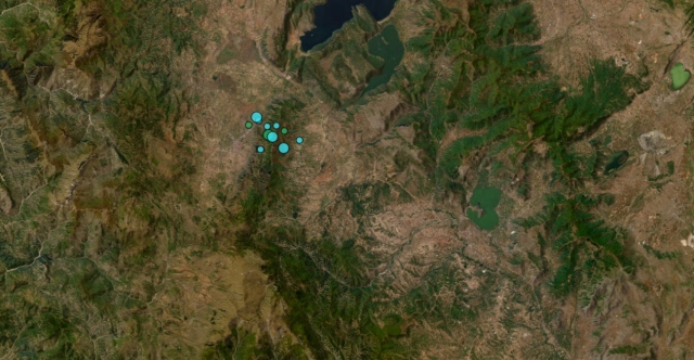 &Mu;&pi;&alpha;&rho;ά&zeta; &sigma;&epsilon;&iota;&sigma;&mu;ώ&nu; &kappa;&omicron;&nu;&tau;ά &sigma;&tau;&eta;&nu; &Kappa;&alpha;&sigma;&tau;&omicron;&rho;&iota;ά &mu;&epsilon; &epsilon;&pi;&tau;ά &delta;&omicron;&nu;ή&sigma;&epsilon;&iota;&sigmaf; &mu;έ&sigma;&alpha; &sigma;&epsilon; &lambda;ί&gamma;&epsilon;&sigmaf; ώ&rho;&epsilon;&sigmaf;