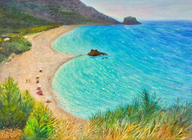 Tsantilis Art Gallery: &Tau;&omicron; &mu;&alpha;&gamma;&epsilon;&upsilon;&tau;&iota;&kappa;ό &mu;&pi;&lambda;&epsilon; &tau;&omicron;&upsilon; &Alpha;&iota;&gamma;&alpha;ί&omicron;&upsilon; &alpha;&pi;&omicron;&tau;&upsilon;&pi;ώ&nu;&epsilon;&tau;&alpha;&iota; &sigma;&tau;&alpha; έ&rho;&gamma;&alpha; &tau;&eta;&sigmaf; έ&kappa;&theta;&epsilon;&sigma;&eta;&sigmaf; &tau;&eta;&sigmaf; Stella Sevastopoulos