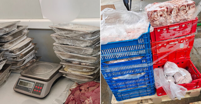 ΔΕΙΤΕ ΕΙΚΟΝΕΣ: ΚΑΤΑΣΧΕΘΗΚΑΝ 11 ΤΟΝΟΙ ΑΚΑΤΑΛΛΗΛΩΝ ΚΡΕΑΤΩΝ ΕΝΟΨΕΙ ΠΑΣΧΑ, ΕΠΙΒΛΗΘΗΚΑΝ ΠΡΟΣΤΙΜΑ ΥΨΟΥΣ 245.000 ΕΥΡΩ