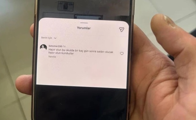 «ΝΑ ΕΙΣΤΕ ΕΤΟΙΜΟΙ»: ΑΠΕΙΛΗΤΙΚΑ ΜΗΝΥΜΑΤΑ ΣΤΑ SOCIAL MEDIA ΤΟΥ ΣΧΟΛΕΙΟΥ ΤΗΣ ΣΑΝΛΙΟΥΡΦΑ ΕΙΧΕ ΣΤΕΙΛΕΙ Ο 19ΧΡΟΝΟΣ ΔΡΑΣΤΗΣ