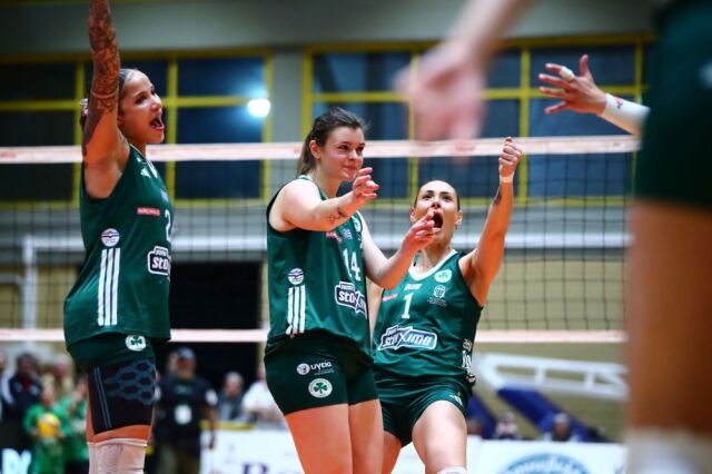 Volley League Γυναικών: Ο Παναθηναϊκός έκανε το 1-0 στη σειρά των τελικών επικρατώντας 3-0 του ΖΑΟΝ, βίντεο