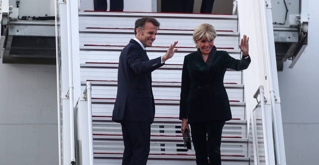 Η επίσκεψη Μακρόν στην Αθήνα μέσα από φωτογραφίες: Από την Ρωμαϊκή Αγορά στην φρεγάτα «Κίμων» 