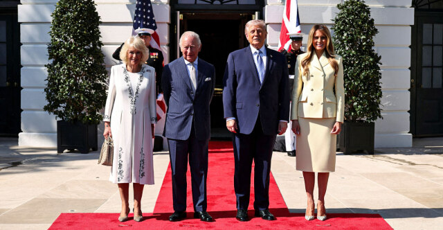 Τραμπ και Μελάνια υποδέχτηκαν τον Κάρολο και την Καμίλα στον Λευκό Οίκο για απογευματινό τσάι, δείτε βίντεο και φωτογραφίες 