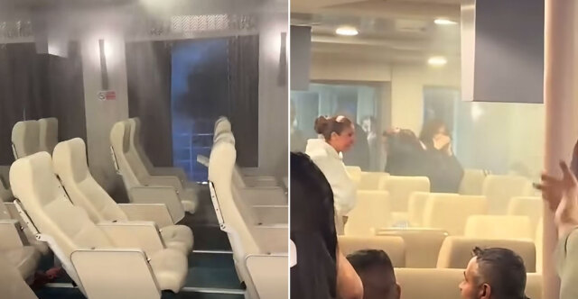 ΝΕΕΣ ΕΙΚΟΝΕΣ ΑΠΟ ΤΟ ΧΑΟΣ ΣΤΟ ΠΛΟΙΟ «ΝΗΣΟΣ ΣΑΜΟΣ» ΜΕΤΑ ΤΗΝ ΕΝΕΡΓΟΠΟΙΗΣΗ ΤΟΥ ΣΥΣΤΗΜΑΤΟΣ ΠΥΡΟΣΒΕΣΗΣ ΛΟΓΩ ΤΣΙΓΑΡΟΥ, ΕΠΙΒΑΤΕΣ ΕΓΙΝΑΝ ΜΟΥΣΚΕΜΑ