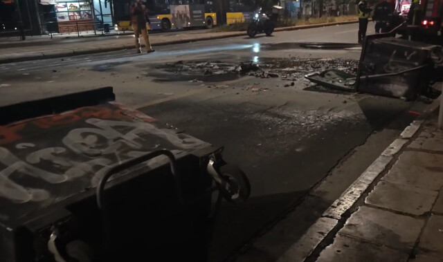 Φωτιά σε κάδο προκάλεσε διακοπή κυκλοφορίας στην Λεωφόρο Αλεξάνδρας | Επικαιρότητα στο PlusTV.gr