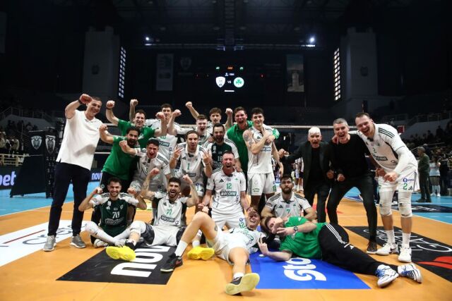 Volley League ανδρών: Ο Παναθηναϊκός κατέκτησε τον τίτλο και πανηγύρισε το πρώτο νταμπλ μετά από 41 χρόνια, δείτε βίντεο