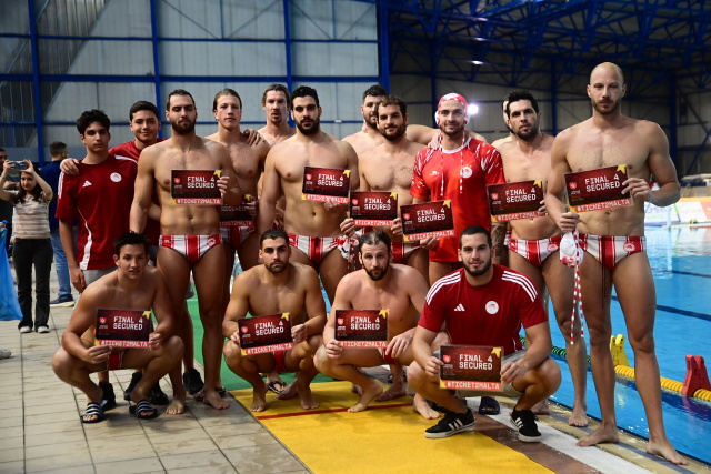 Ολυμπιακός: Ηττήθηκε 12-9 από την Μπαρτσελονέτα αλλά τσέκαρε το εισιτήριο για το  Final -4 του πόλο στους άνδρες