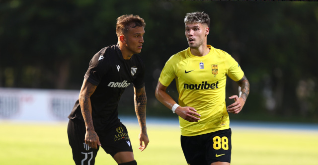 Aris beat Kalamata 3-2 with two late goals from Fabiano