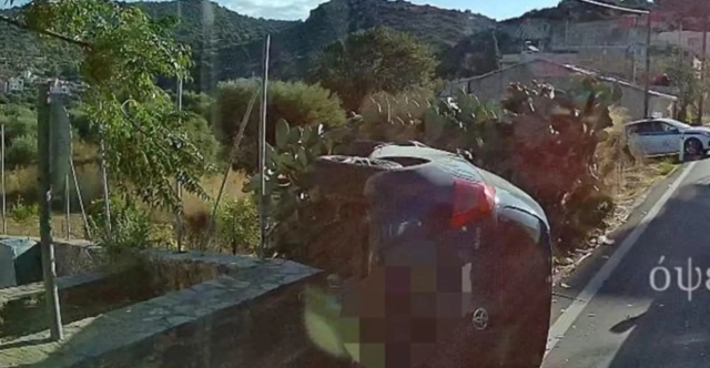 Ανατράπηκε αυτοκίνητο με μητέρα και 7χρονο παιδί σε παρακαμπτήριο δρόμο του ΒΟΑΚ, μεταφέρθηκαν τραυματισμένοι στο νοσοκομείο