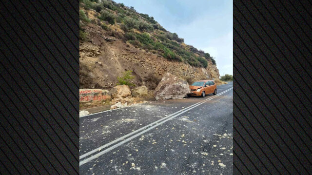 Τεράστιος βράχος έπεσε μπροστά σε εν κινήσει αυτοκίνητο στην Ιεράπετρα | Επικαιρότητα στο PlusTV.gr