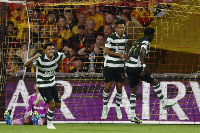 Champions League: Η Σπόρτινγκ 2-0 την Λανς στη Γαλλία, η Σαμπάχ 2-0 τη Σλάγια Πράγας, δείτε τα γκολ