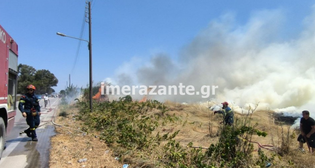 Χωρίς ενεργό μέτωπο η φωτιά στον Λαγανά Ζακύνθου - Δείτε βίντεο