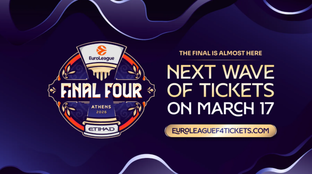 Euroleague: &Sigma;&tau;&iota;&sigmaf; 17 &Mu;&alpha;&rho;&tau;ί&omicron;&upsilon; &eta; &tau;&rho;ί&tau;&eta; &phi;ά&sigma;&eta; &delta;&iota;ά&theta;&epsilon;&sigma;&eta;&sigmaf; &epsilon;&iota;&sigma;&iota;&tau;&eta;&rho;ί&omega;&nu; &gamma;&iota;&alpha; &tau;&omicron; Final 4 &tau;&eta;&sigmaf; &Alpha;&theta;ή&nu;&alpha;&sigmaf;
