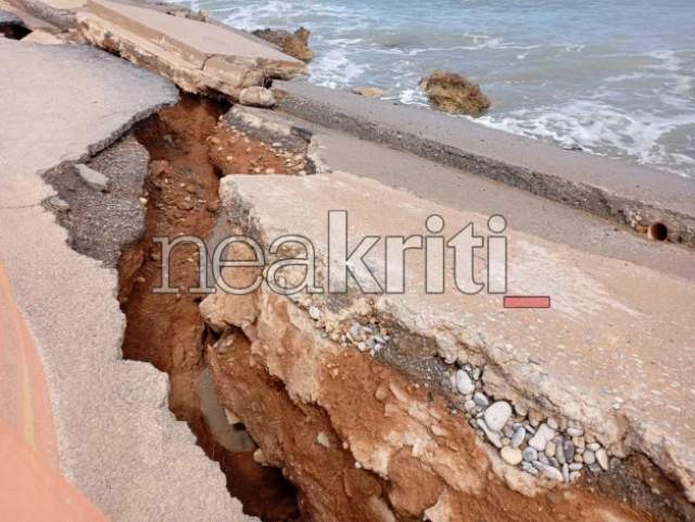 «ΒΟΜΒΑΡΔΙΣΜΕΝΟ ΤΟΠΙΟ» ΤΟ ΠΑΡΑΛΙΑΚΟ ΜΕΤΩΠΟ ΣΤΟΝ ΔΗΜΟ ΧΕΡΣΟΝΗΣΟΥ