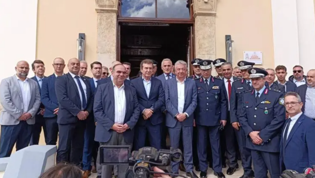 To FBI της Κρήτης εγκαινίασε ο Χρυσοχοΐδης: «Να είστε χρήσιμοι στους πολίτες» είπε στους αστυνομικούς